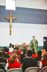 Father at Mass